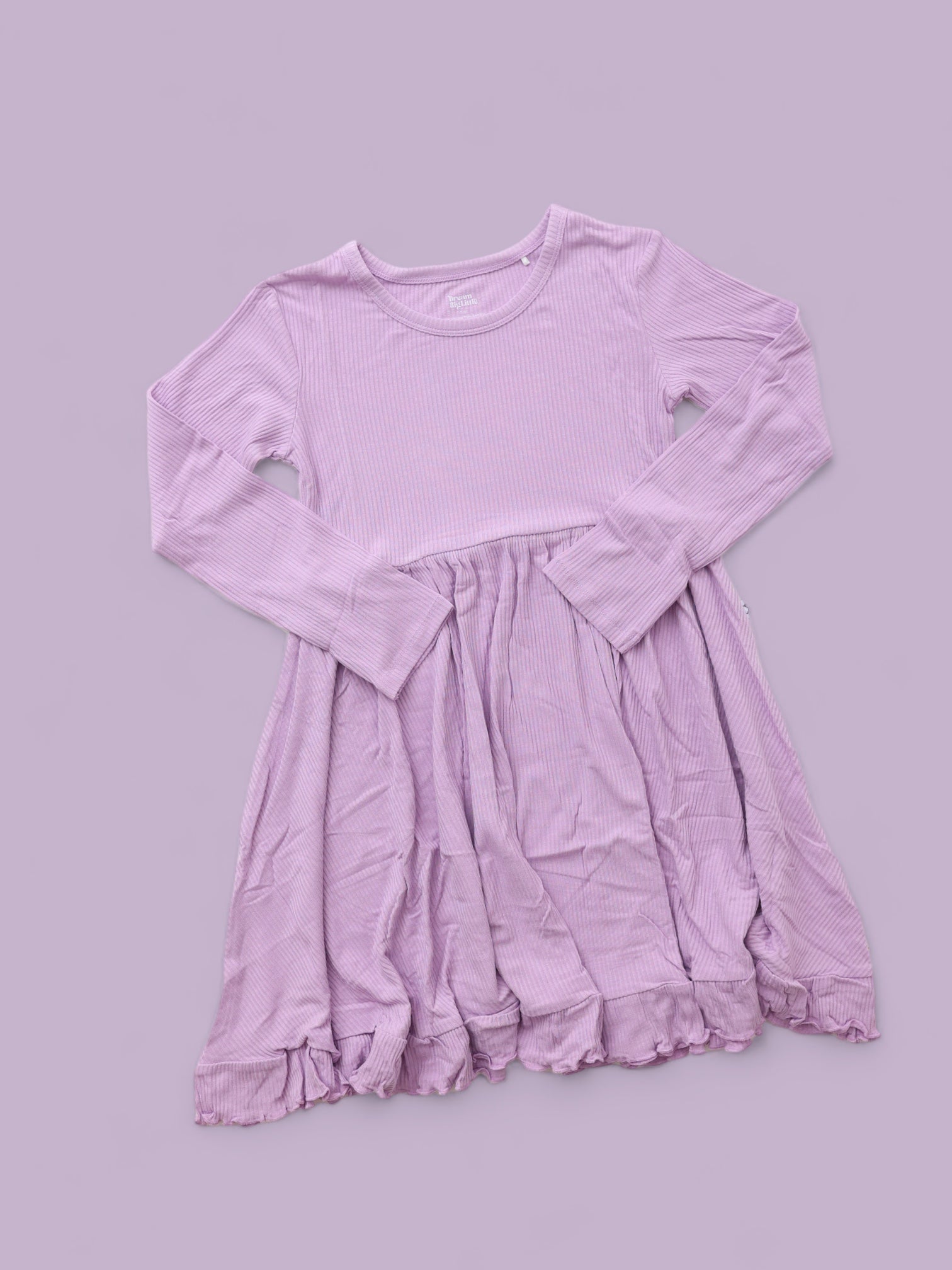 DREAM BIG LITTLE CO AMETHYST RIB DREAM RUFFLE DRESSEveretts Place