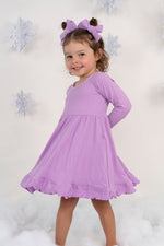 DREAM BIG LITTLE CO AMETHYST RIB DREAM RUFFLE DRESSEveretts Place
