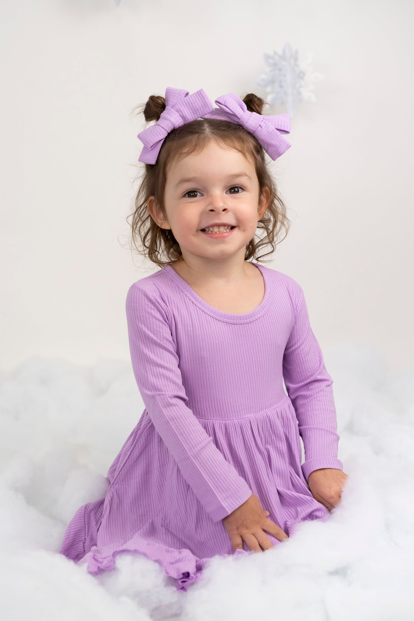 DREAM BIG LITTLE CO AMETHYST RIB DREAM RUFFLE DRESSEveretts Place