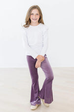 Mila & Rose ® Amethyst Ribbed Velvet Bells - 