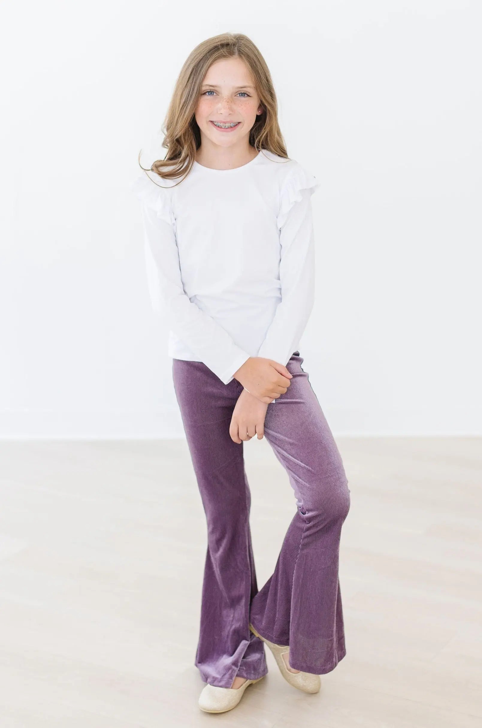 Mila & Rose ® Amethyst Ribbed Velvet Bells - 