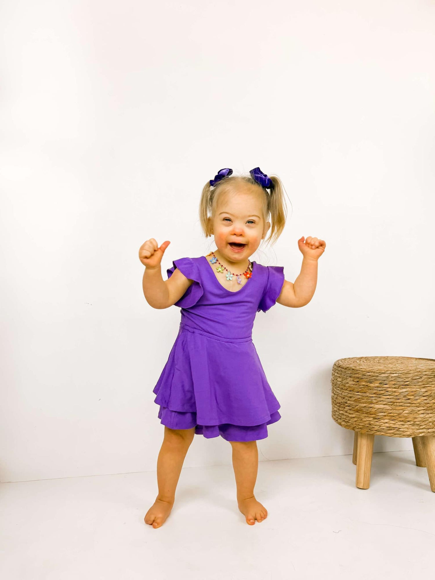 Dragonfly Dreams Bamboo Amethyst Skort Romper