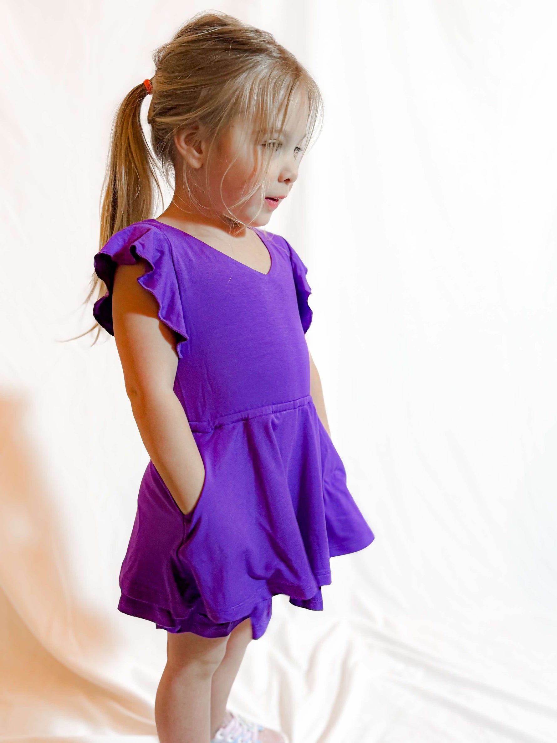Dragonfly Dreams Bamboo Amethyst Skort Romper