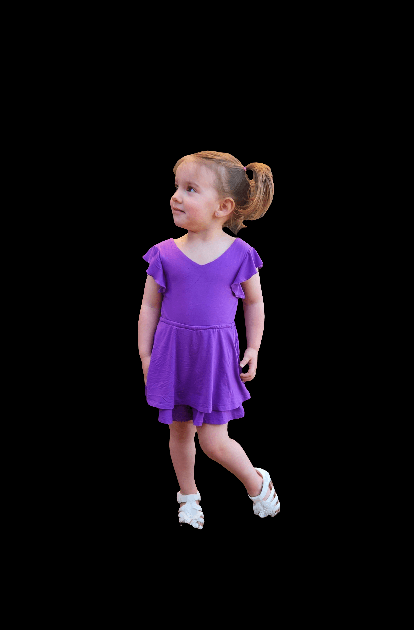 Dragonfly Dreams Bamboo Amethyst Skort Romper
