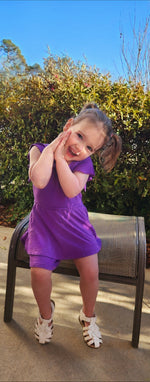 Dragonfly Dreams Bamboo Amethyst Skort Romper
