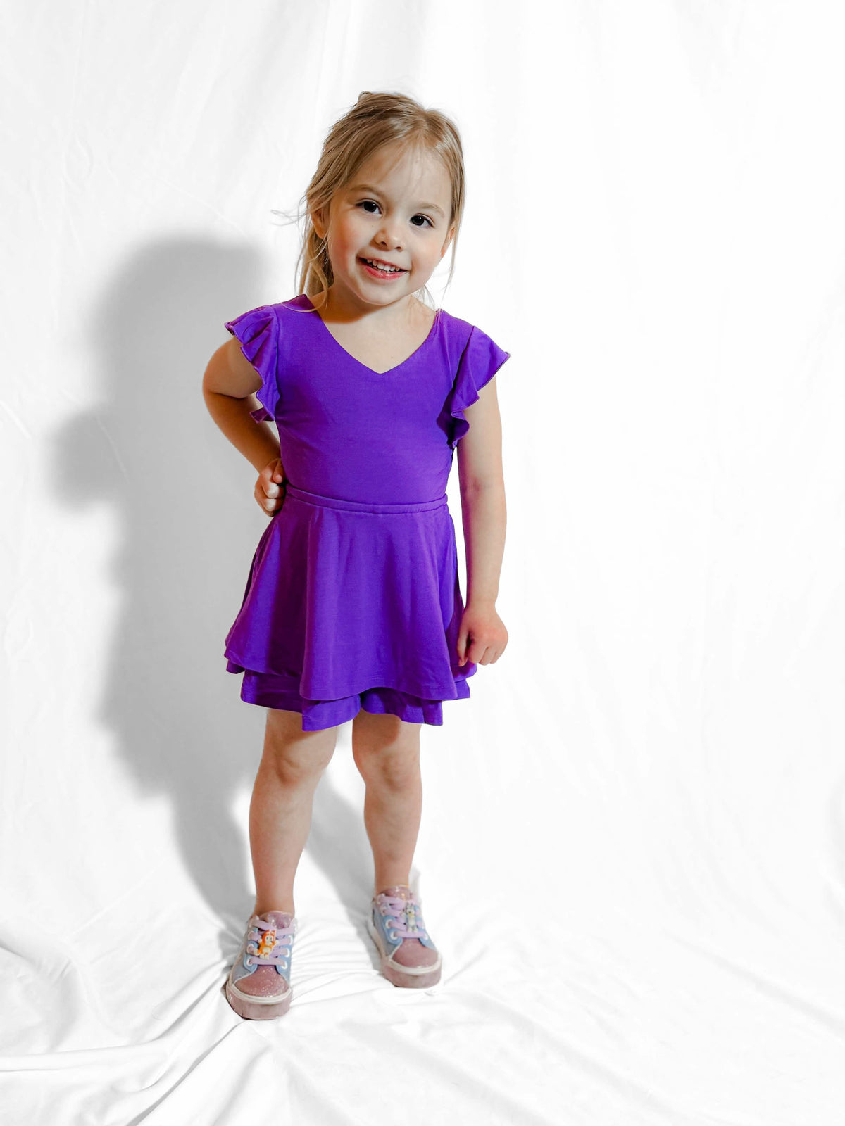 Dragonfly Dreams Bamboo Amethyst Skort Romper