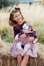Mila & Rose ® Amethyst Velvet Tutu Bodysuit - 