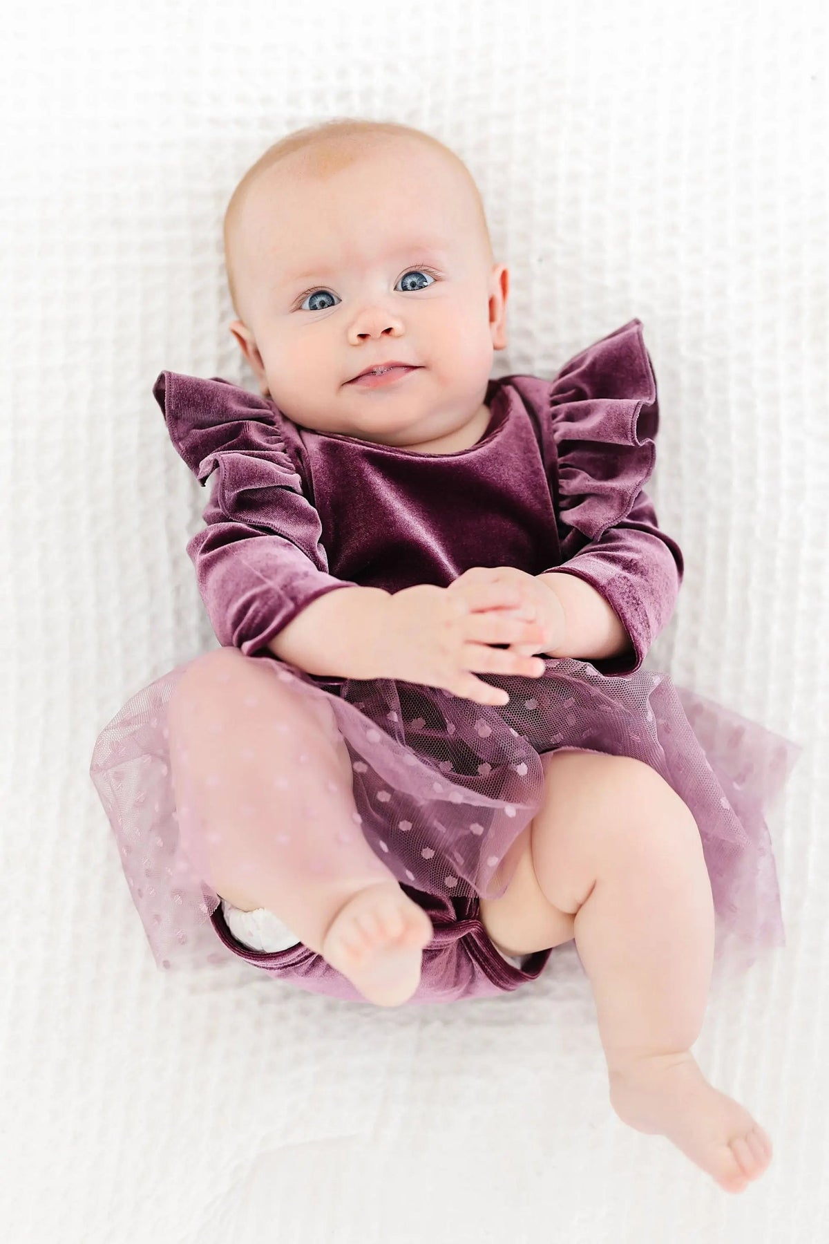 Mila & Rose ® Amethyst Velvet Tutu Bodysuit - 