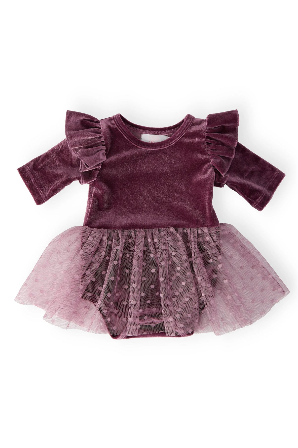 Mila & Rose ® Amethyst Velvet Tutu Bodysuit - 