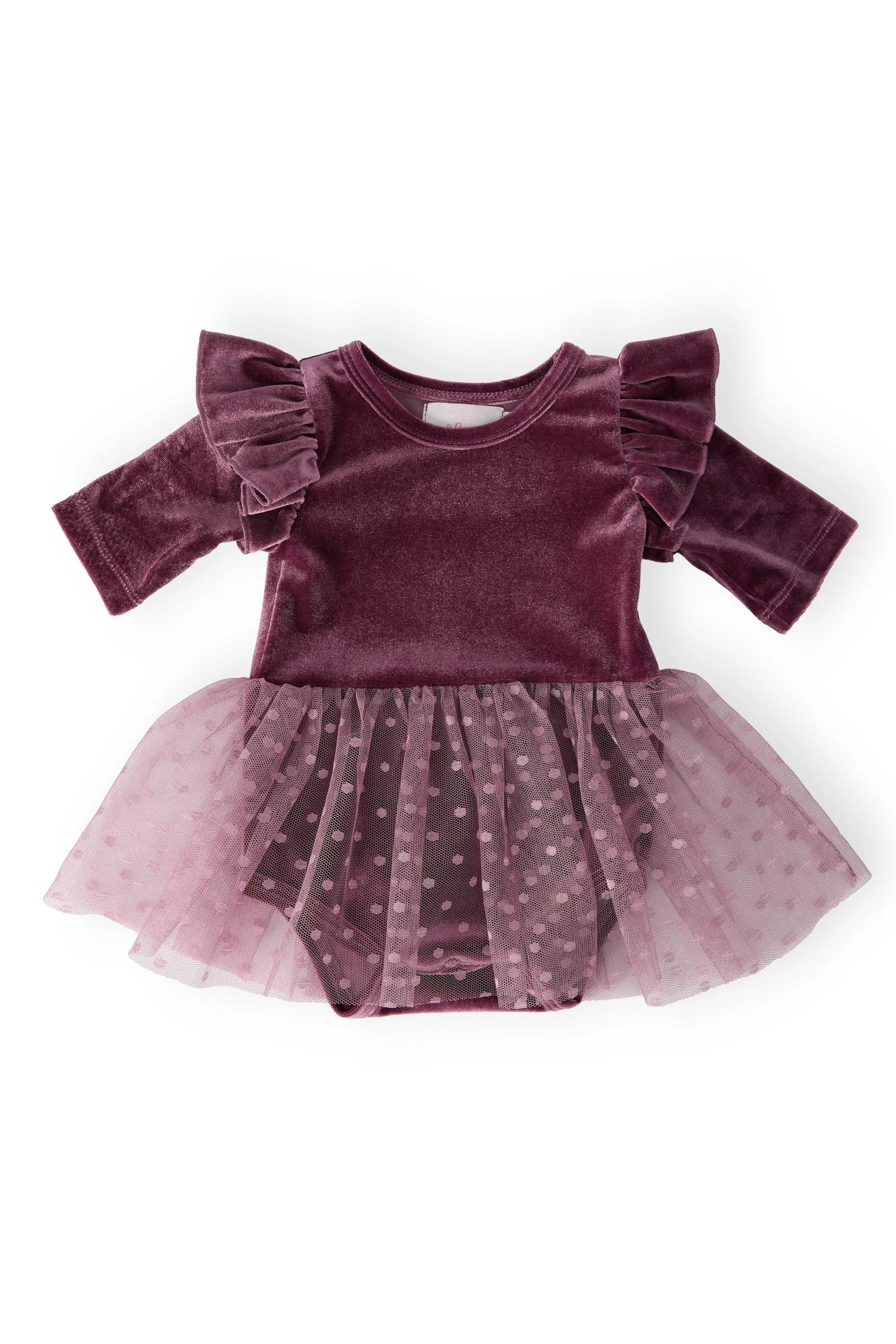 Amethyst Velvet Tutu Bodysuit - Fashion, Textile, Baby & Toddler Clothing, Pink, One-piece garment | Everetts Place