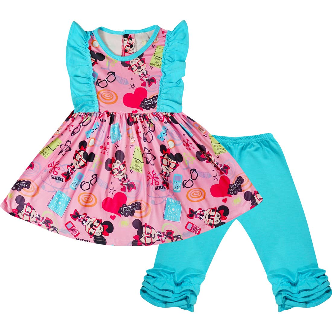 Amor Babee Amor Babee 50pcs Bulk Lot Spring Summer Cartoon Mouse Princess Outfits