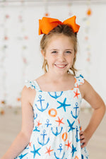 Mila & Rose ® Anchors Away Ruffle Maxi Dress - 