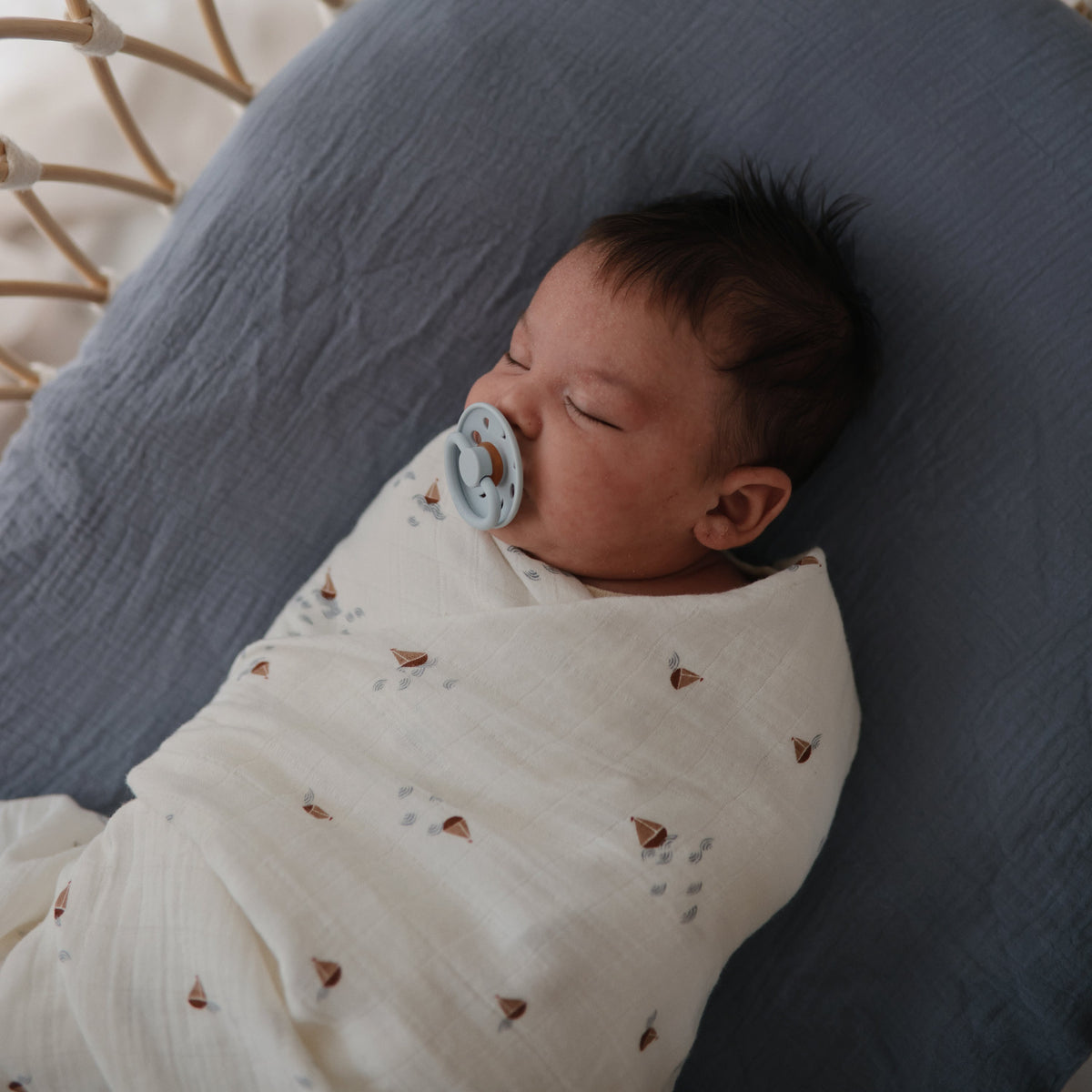 Organic Cotton Muslin Swaddle Blanket by Mushie