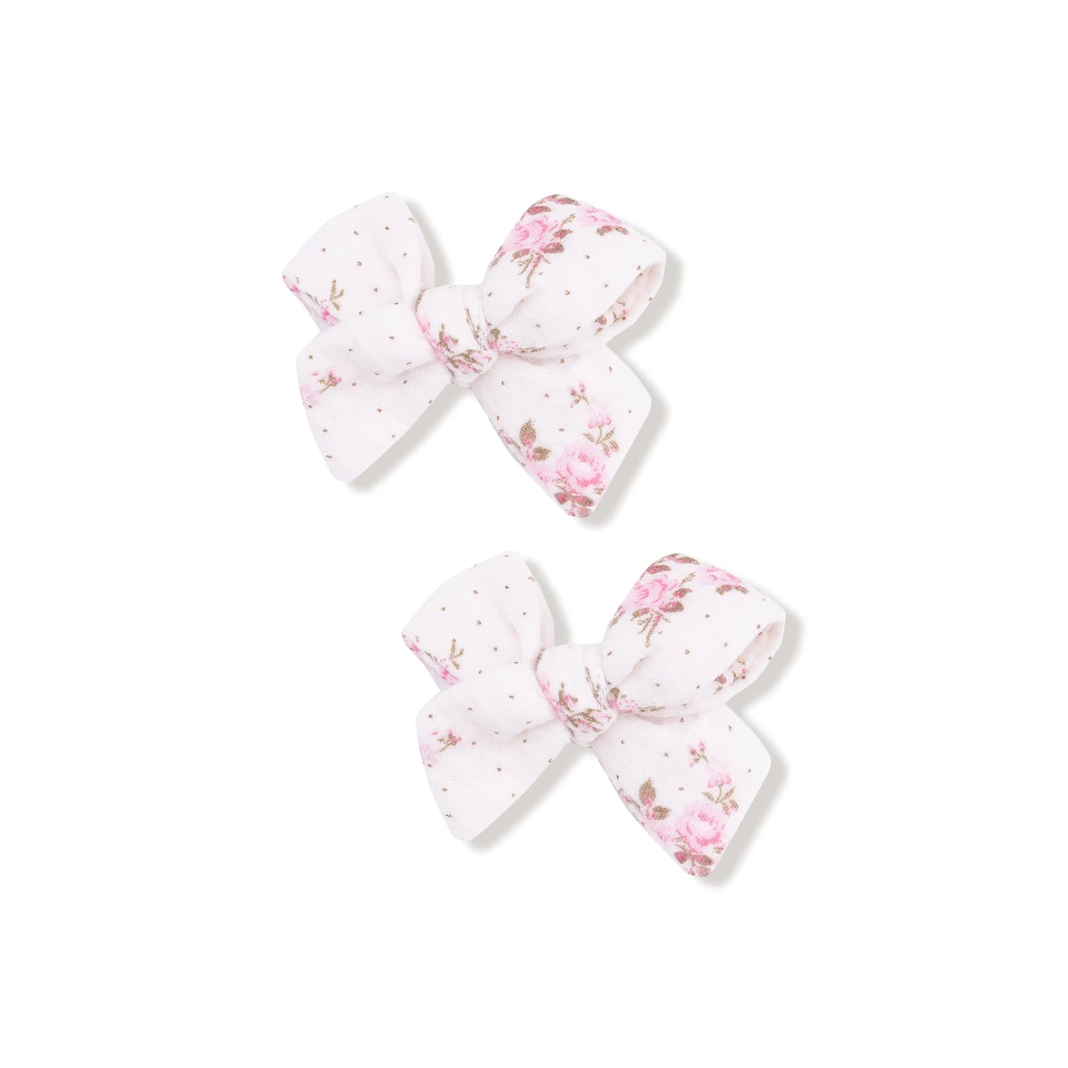 Angel Dear Angel Dear 2 Pack Bow Clips for Baby Girls Soft Secure - 