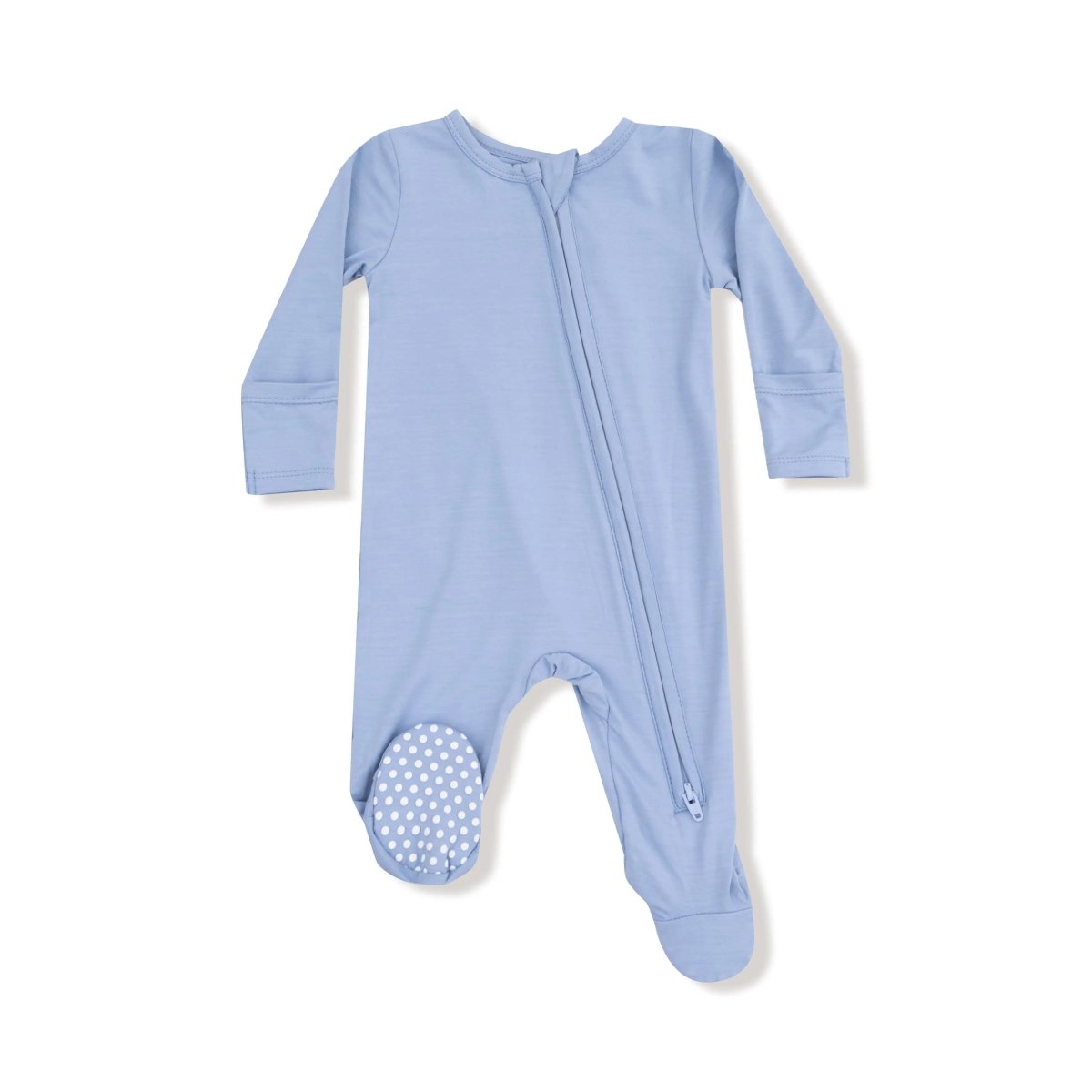 Angel Dear Angel Dear 2 Way Zipper Footie Baby Sleepwear Fold Cuffs - Everetts Place Boutique - 