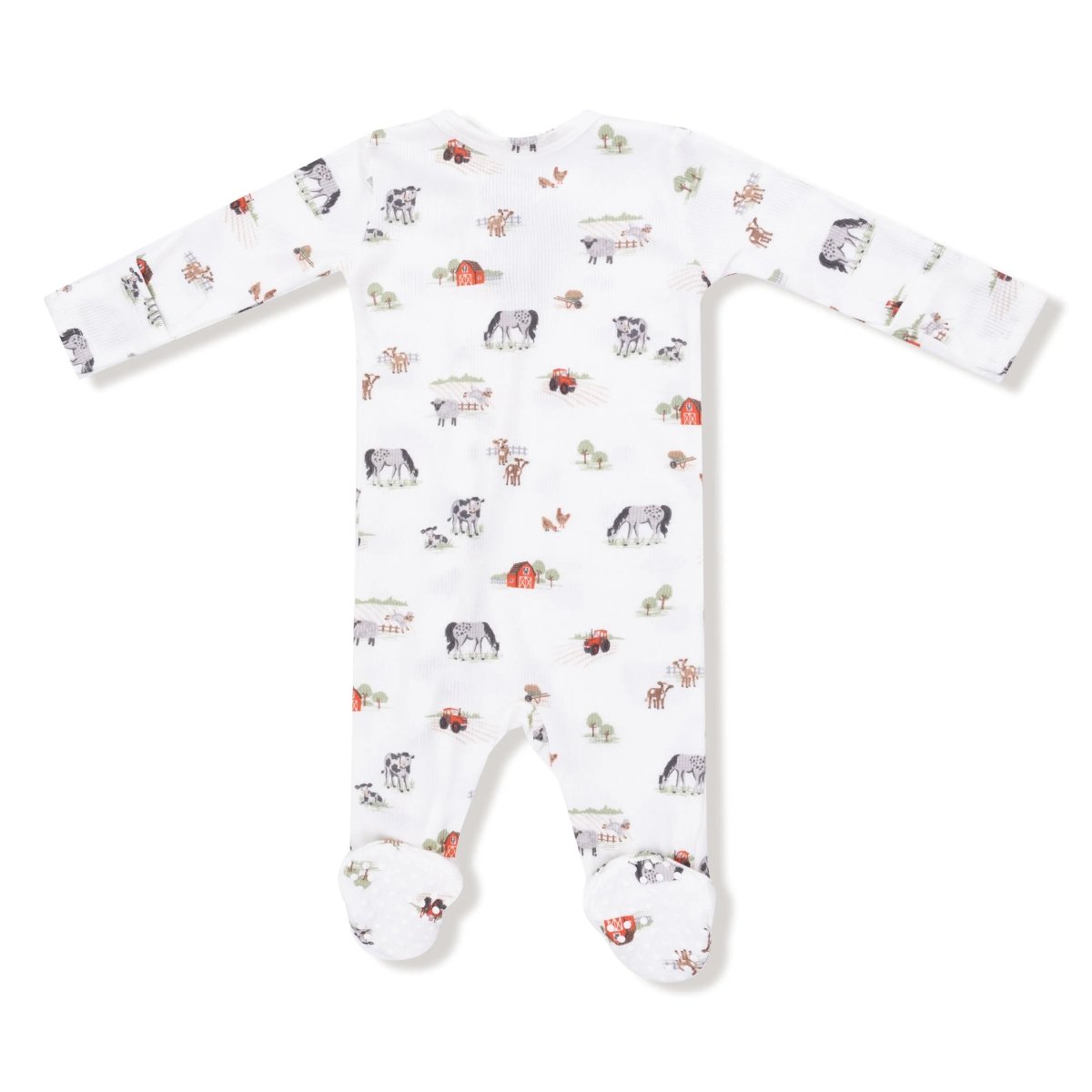 Angel Dear Angel Dear 2 Way Zipper Footie for Baby with Ribbed Modal - Everetts Place Boutique - 