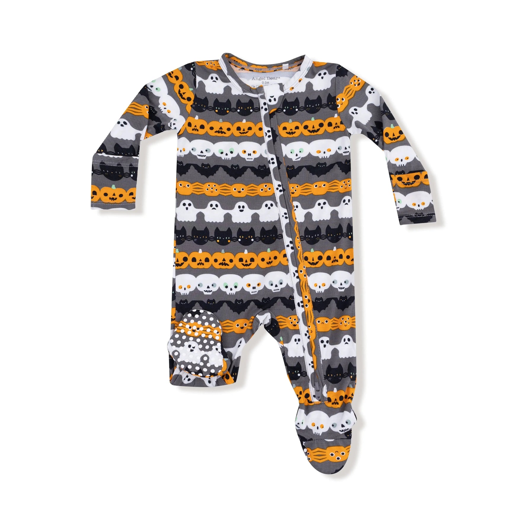 Angel Dear Angel Dear 2 Way Zipper Footie Soft Bamboo Baby Sleep - 