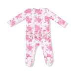 Angel Dear Angel Dear 2 Way Zipper Ruffle Back Footie Bamboo Fabric - Everetts Place Boutique - 
