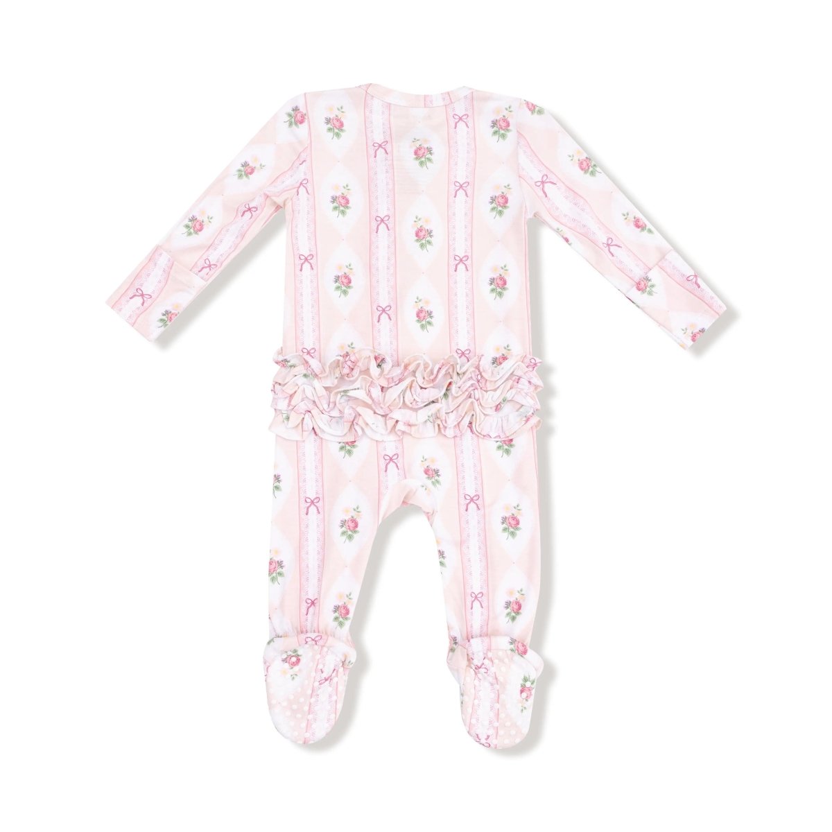 Angel Dear Angel Dear 2 Way Zipper Ruffle Front Footie For Baby - Everetts Place Boutique - 