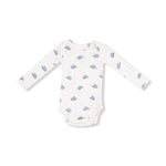 Angel Dear Baby Lap Shoulder Bodysuit With Ribbed Modal - Everetts Place Boutique - 