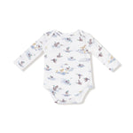 Angel Dear Baby Lap Shoulder Long Sleeve Bamboo Bodysuit - Everetts Place Boutique - 