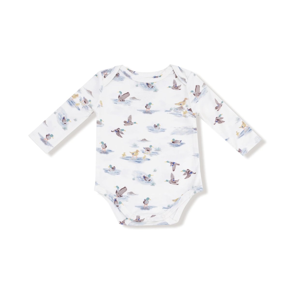Angel Dear Baby Lap Shoulder Long Sleeve Bamboo Bodysuit - Everetts Place Boutique - 