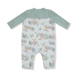 Angel Dear Baby Romper With Contrast Sleeves Bamboo Viscose - Everetts Place Boutique - 