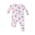 Angel Dear Bamboo Footie With Two Way Zipper Ruffle Back - Everetts Place Boutique - 