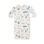 Angel Dear Bamboo Lap Shoulder Baby Gown For Sleep Time - Everetts Place Boutique - 