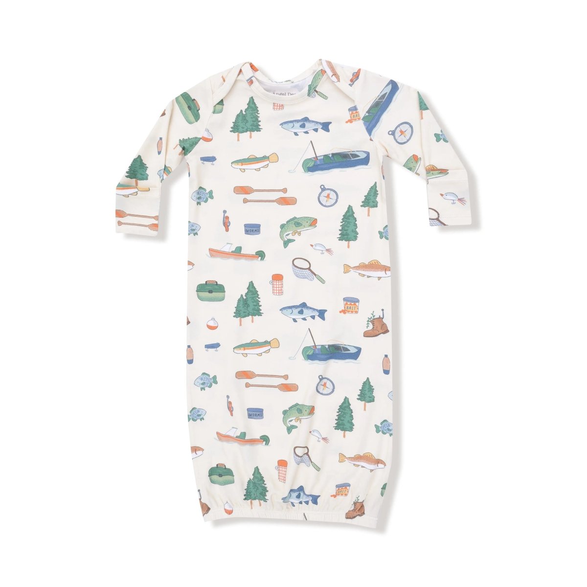 Angel Dear Bamboo Lap Shoulder Baby Gown For Sleep Time - Everetts Place Boutique - 