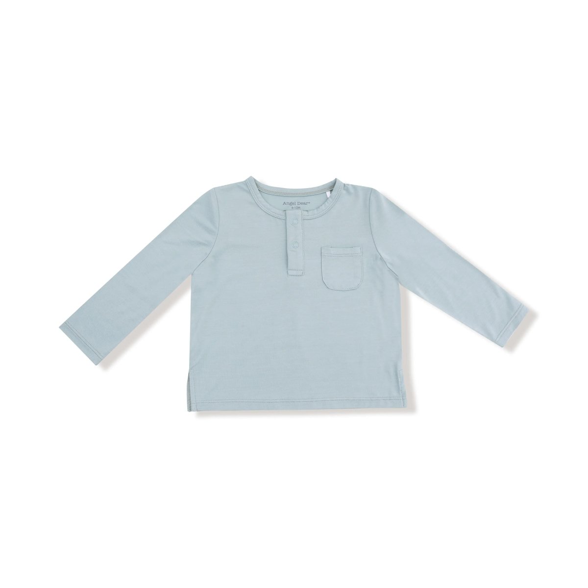 Angel Dear Bamboo Viscose Long Sleeve Henley With Pocket - Everetts Place Boutique - 