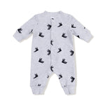 Angel Dear Baseball Collar Romper With Front Placket - Everetts Place Boutique - 