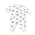 Angel Dear Baseball Collar Romper With Front Placket - Everetts Place Boutique - 