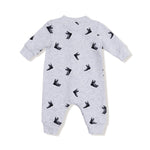 Angel Dear Baseball Collar Romper With Front Placket - Everetts Place Boutique - 