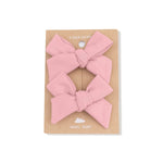 Angel Dear Bow Clips 2 Pack Tiny Bows For Little Girls - Everetts Place Boutique - 
