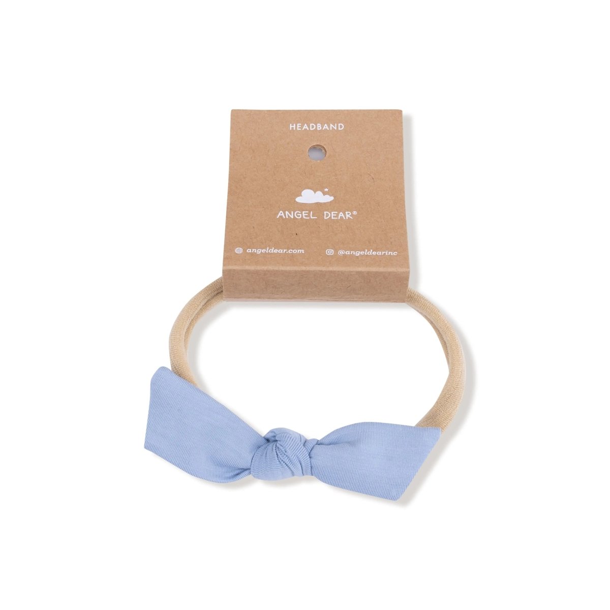 Angel Dear Angel Dear Bow Nylon Headband Soft Stretchy Baby Accessory - Everetts Place Boutique - 