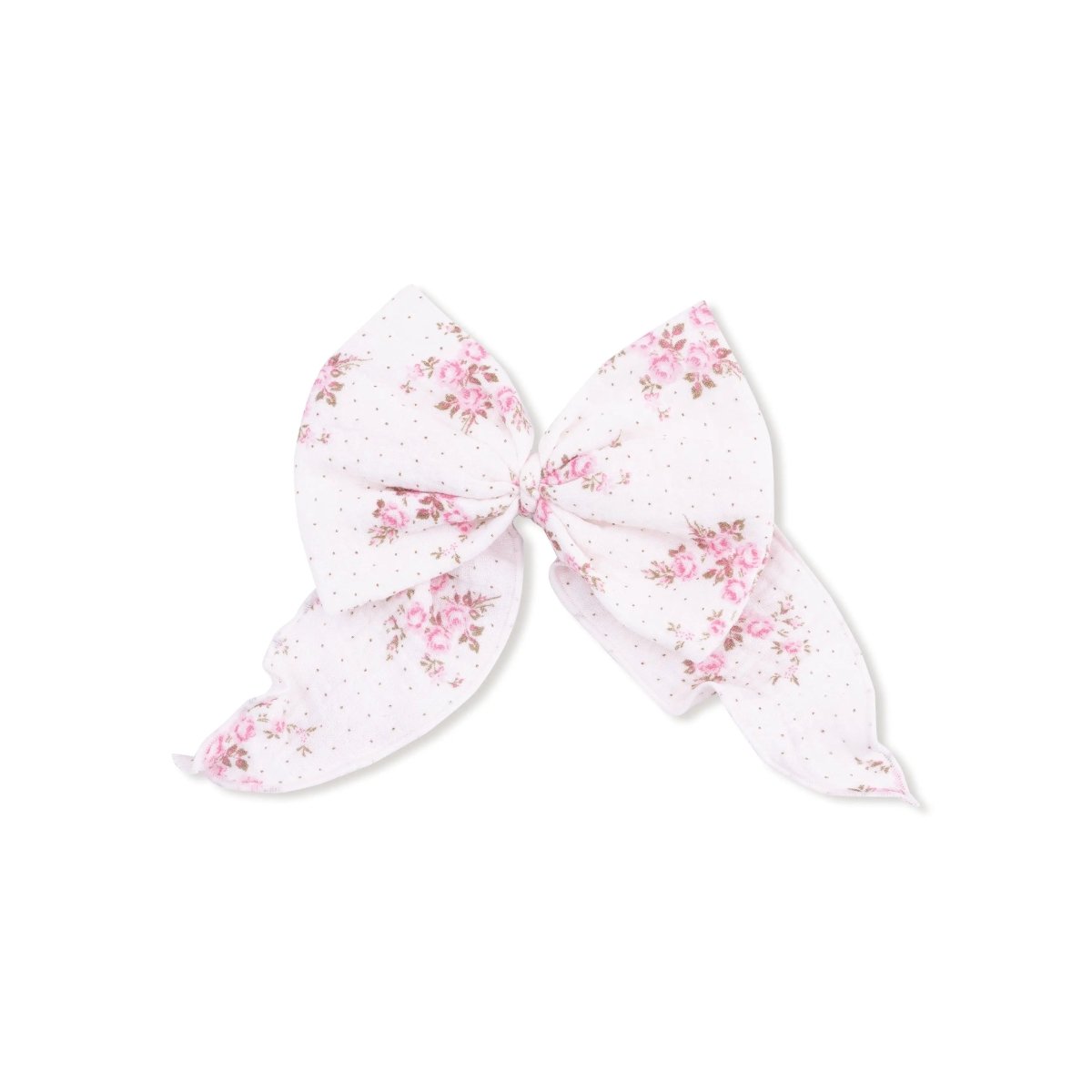 Angel Dear Angel Dear Bow With Tails Clip In Organic Cotton Muslin - Everetts Place Boutique - 