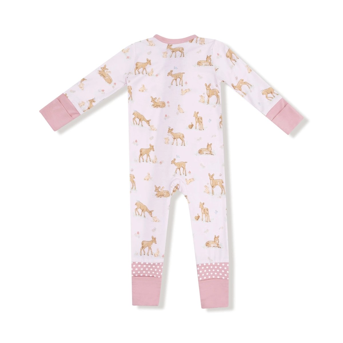 Angel Dear Angel Dear Convertible Baby Romper Zip Front Snug Fit - Everetts Place Boutique - 