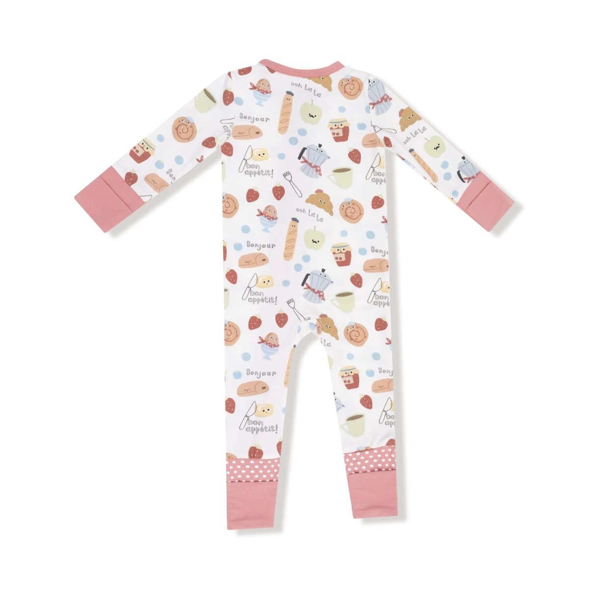 Angel Dear Angel Dear Convertible Romper For Baby Snaps Zip Bamboo - Everetts Place Boutique - 