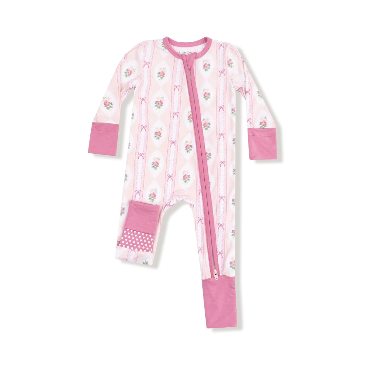 Angel Dear Angel Dear Convertible Romper Snaps Zip Soft Bamboo Viscose - Everetts Place Boutique - 