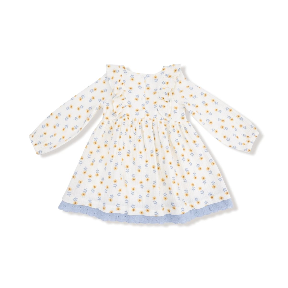 Angel Dear Angel Dear Dress With Legging Set Eyelet Hem Organic Cotton - Everetts Place Boutique - 