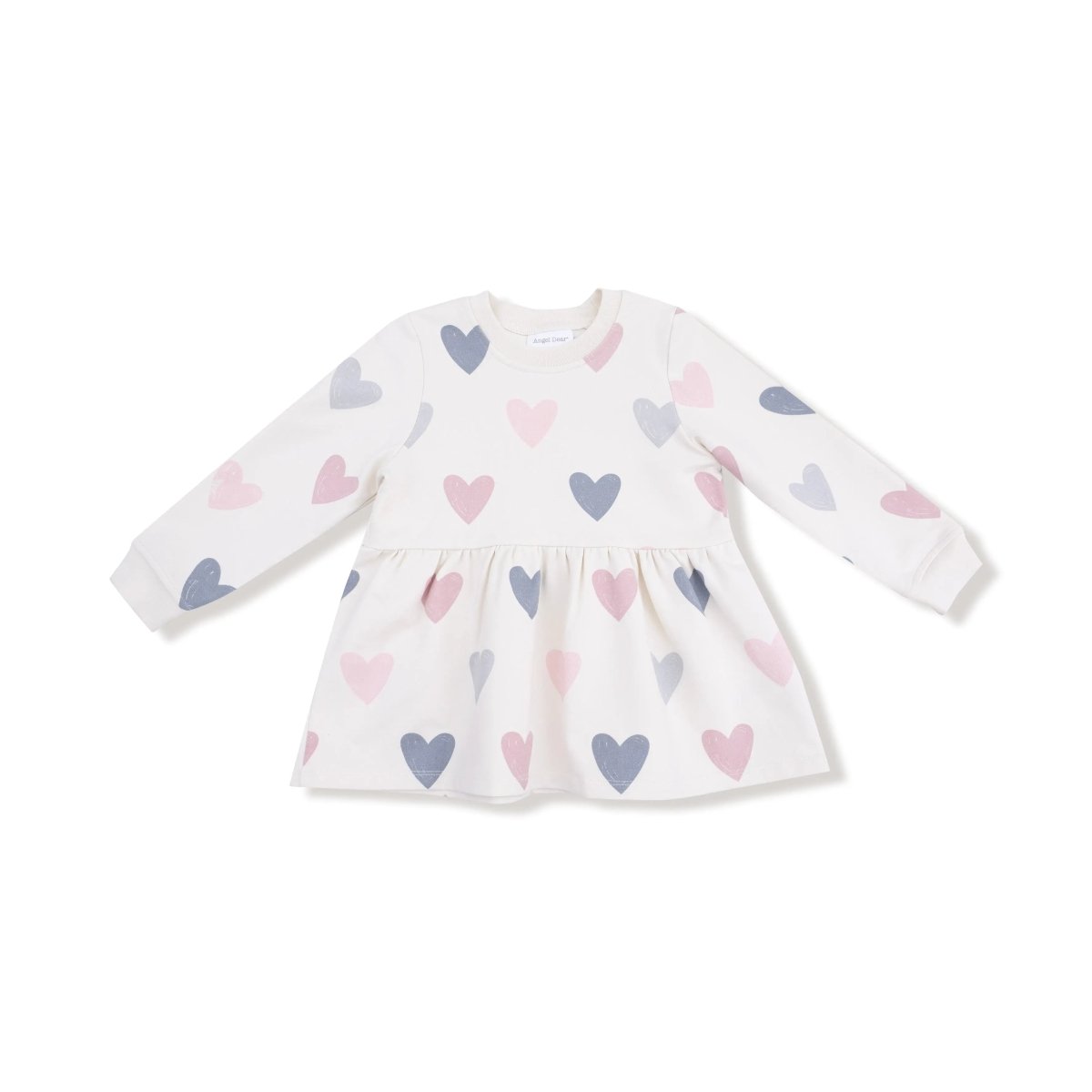 Angel Dear Angel Dear Drop Waist Dress French Terry For Girls - Everetts Place Boutique - 