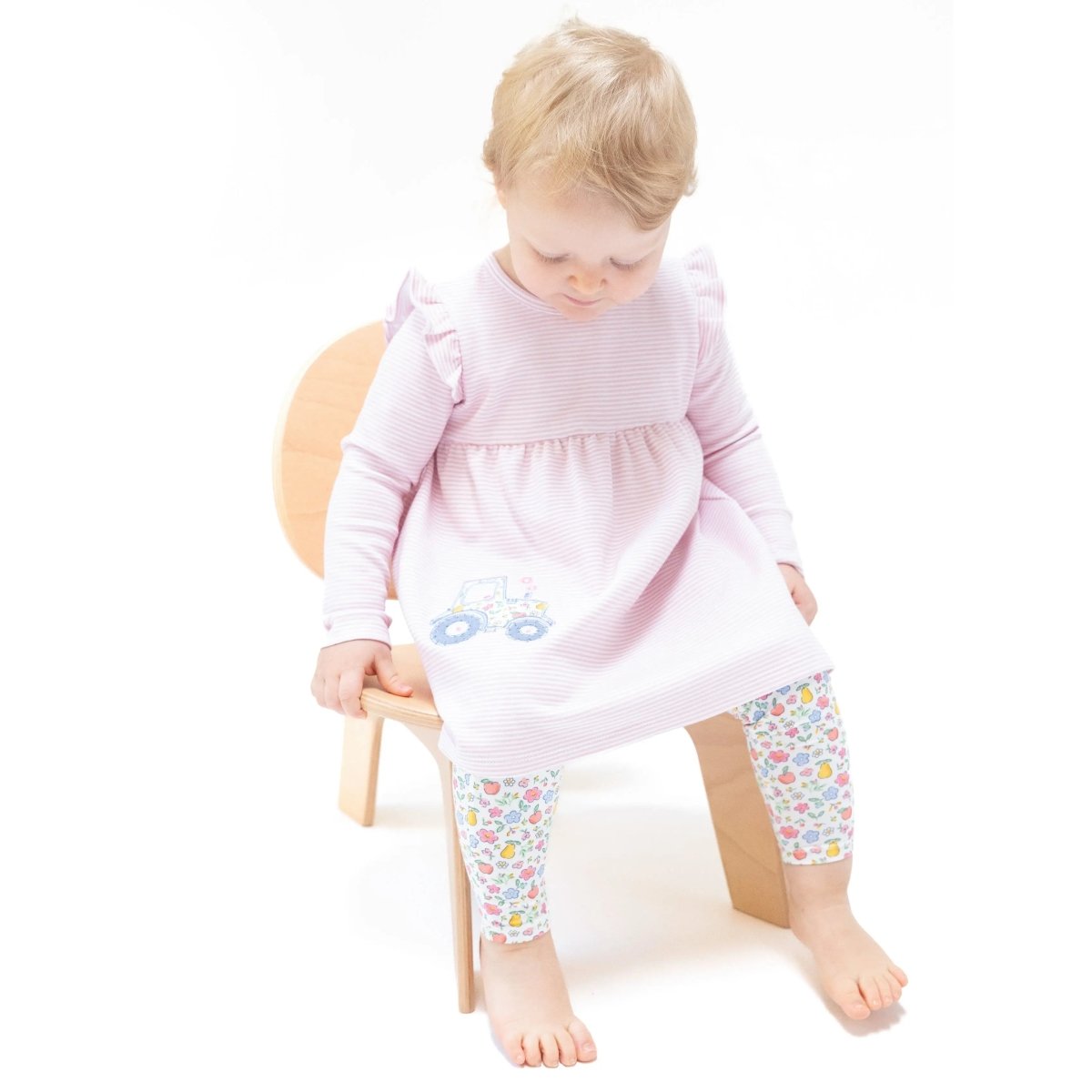 Angel Dear Angel Dear Farmyard Long Sleeve Dress and Leggings Set - Everetts Place Boutique - 