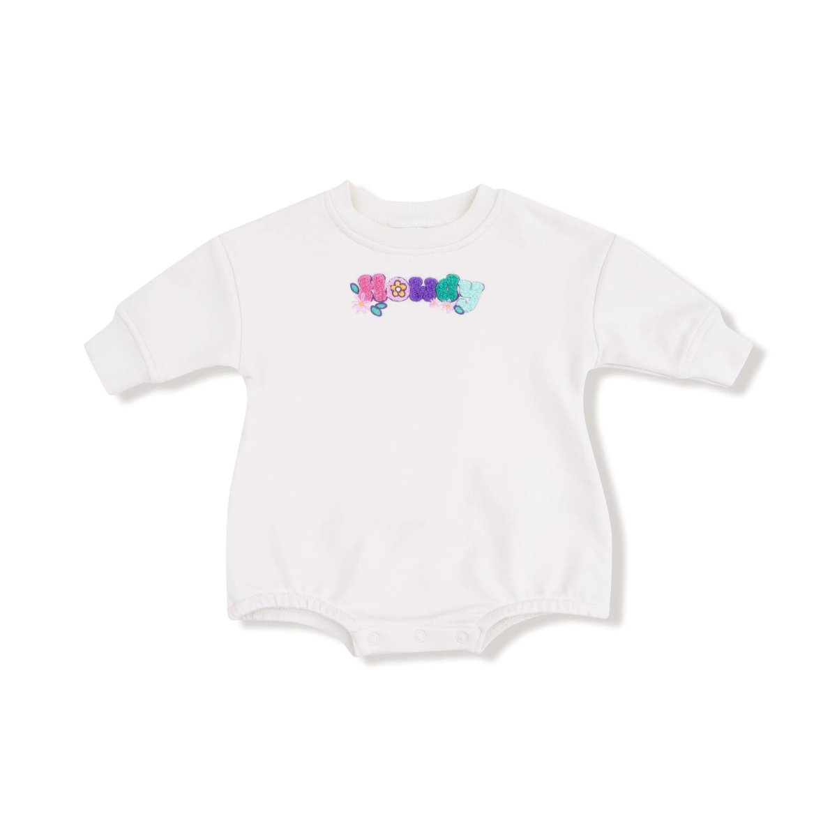 Angel Dear Angel Dear French Terry Bubble Sweatshirt Chenille Patch - Everetts Place Boutique - 