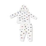 Angel Dear Angel Dear French Terry Zip Hoodie And Jogger Set For Baby - Everetts Place Boutique - 