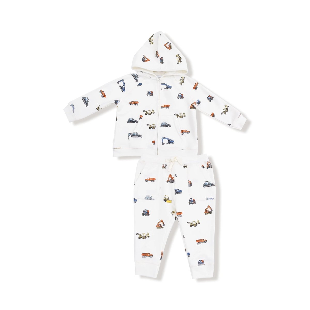 Angel Dear Angel Dear French Terry Zip Hoodie And Jogger Set For Baby - Everetts Place Boutique - 