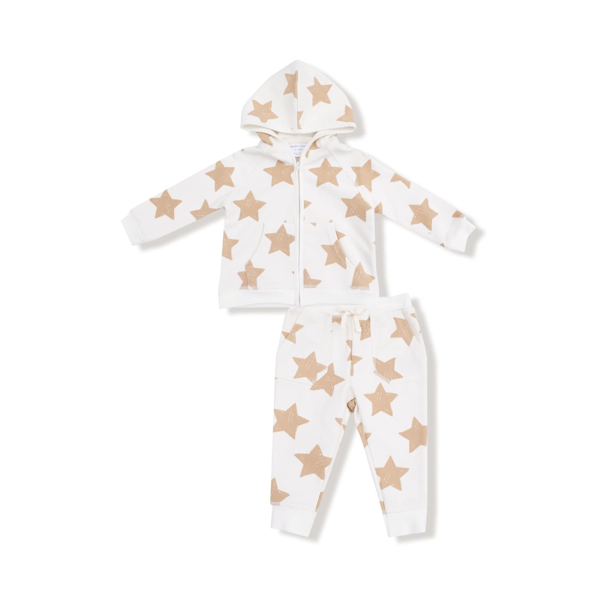 Angel Dear Angel Dear French Terry Zip Hoodie and Jogger Set for Kids - Everetts Place Boutique - 