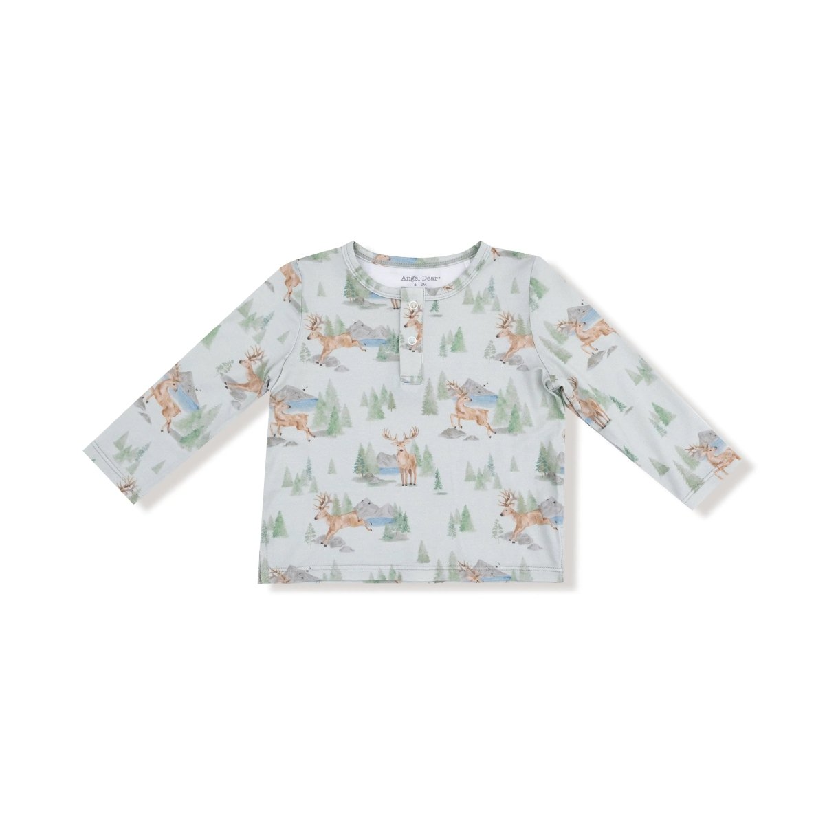 Angel Dear Angel Dear Kids Long Sleeve Henley Cozy For Fall And Winter - Everetts Place Boutique - 