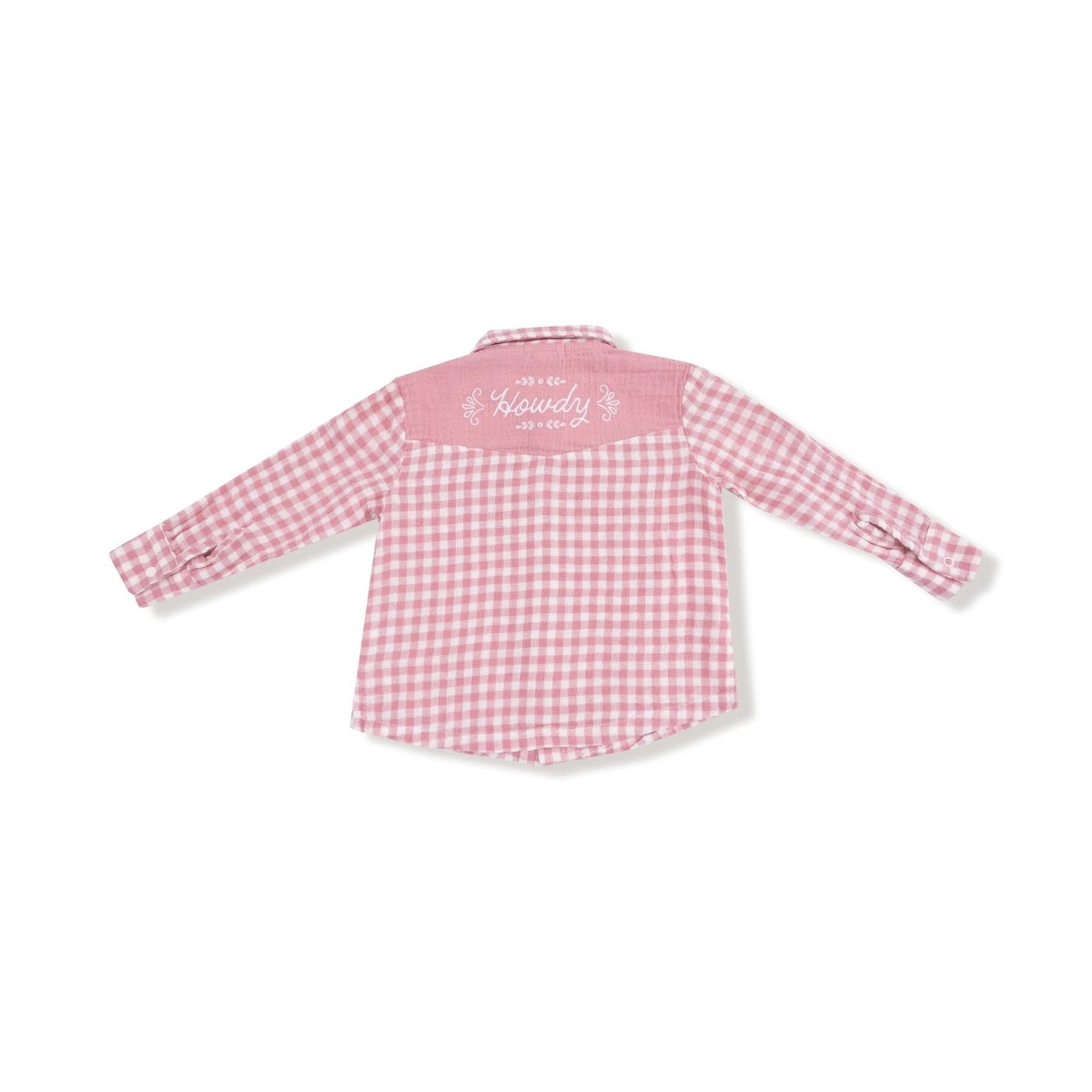 Angel Dear Angel Dear Kids Long Sleeve Western Pearl Snap Shirt - Everetts Place Boutique - 