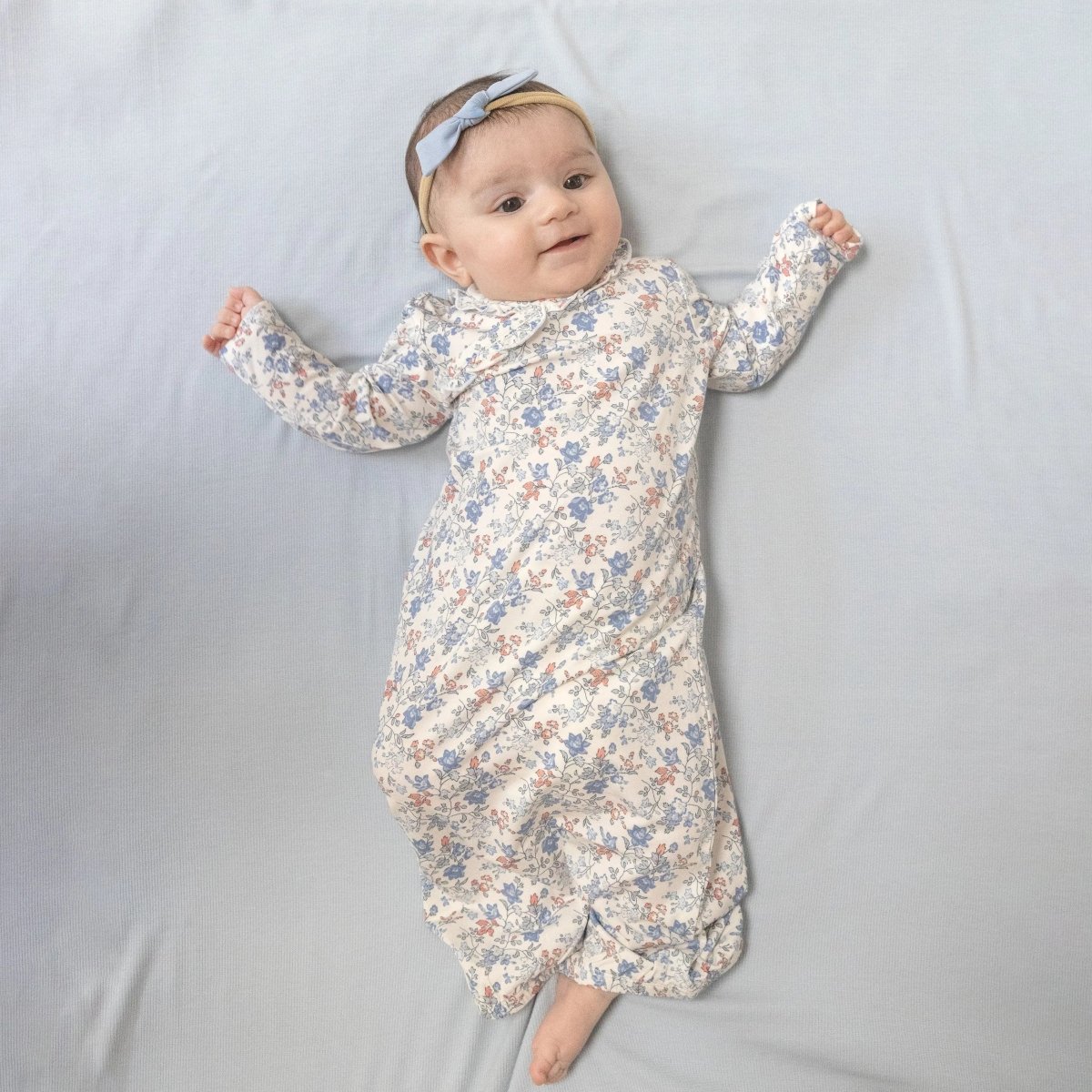 Angel Dear Angel Dear Kimono Gown Baby Wrap Gown Silky Viscose Bamboo - Everetts Place Boutique - 